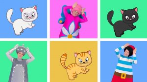 Песенка про котиков - Чударики. Танец игра. Физминутка. Для детей, малышей. Мультик про Три Кота