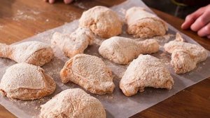 Жареная во фритюре курочка