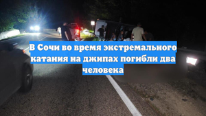 В Сочи во время экстремального катания на джипах погибли два человека