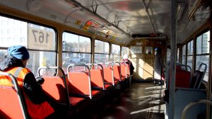 В трамвае Татра Т3 в Екатеринбурге