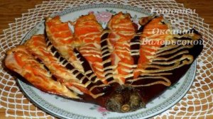 Горячая закуска. Павлиний хвост или веер из баклажанов. Готовим с Оксаной Валерьевной.