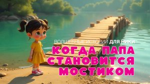 Когда папа становится мостиком — волшебная история для Ники | Мультфильм о любви и поддержке