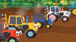 Мультик-песня для детей про тракторы #мультики #трактор #мультикидлядетей #мультикпесня