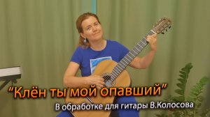 "Клён ты мой опавший" в обработке для гитары В.Колосова