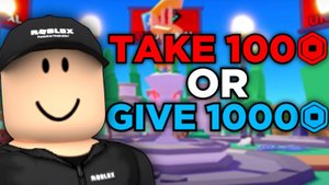 100 РОБУКСОВ ТЕБЕ ИЛИ 1000 РОБУКСОВ ДРУГОМУ? Pls Donate Roblox