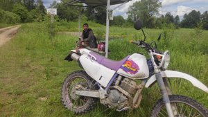 193 км вдыоём на Yamaha TTR250 трасса, болото лесные дороги