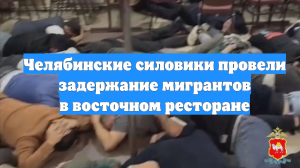 Челябинские силовики провели задержание мигрантов в восточном ресторане