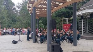 Военный духовой оркестр в парке Сокольники 16.08.2025. Прощание славянки.
