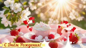 С ДНЁМ РОЖДЕНИЯ! ПОЗДРАВЛЕНИЕ открытка КРАСИВОЕ видео