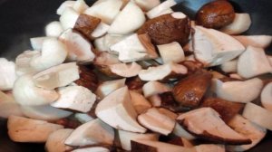 Жареные белые грибы