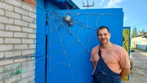 самодельные паук из металла для гаражных ворот