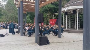Военный духовой оркестр в парке Сокольники - Майский вальс. Спасская башня в парках 2025.