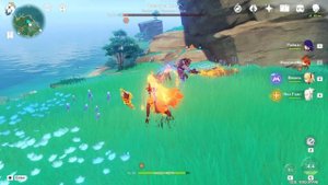 Прохождение и битва в Инадзуме в Геншин Импакт против Ивакура Коин