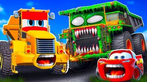 ⭐🔥КОМАНДА МОЛНИИ МАКВИНА И ЕГО ДРУЗЬЯ ПРОТИВ ОГРОМНОГО ГРУЗОВИКА БЕЛАЗА⭐🔥 МУЛЬТИКИ ПРО МАШИНКИ