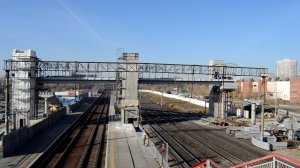 Строительство пешеходного моста на о.п. ВИЗ в Екатеринбурге