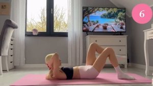 Nikola’s pilates 8 MIN ABS FAT BURN // FLAT STOMACH & SMALL WAIST WORKOUT// WORKOUT AT HOME