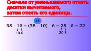 Как вычесть двузначное число из двузначного
