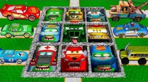 Мега-бои с машинами Маккуина и Pixar против Большой и маленькой Молнии Маккуин! Захватывающая битва