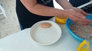 Куриные котлеты в духовке/ Томатный сок/ Приходили гости на чай/