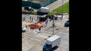 ДТП в Солнцево на авиаторов. перевёртыш.  17.08.2025