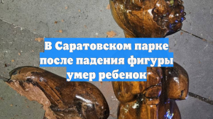 В Саратовском парке после падения фигуры умер ребенок
