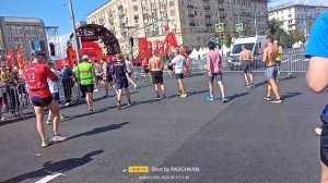 На финише. Забег по Садовому кольцу.