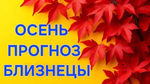 БЛИЗНЕЦЫ. ТАРО ПРОГНОЗ НА ОСЕНЬ