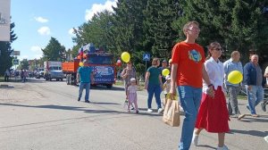 День города Калачинск. 16.08.2025г. Шествие организаций. УМ-10.ДРСУ№6.Скорая помощь.Полиция