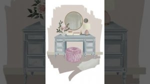 уютный столик, интерьер