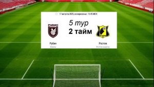 РПЛ. Ростов - Рубин. 2 тайм. 17.08.25