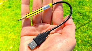 Вставьте USB-кабель в карандаш, и вы будете удивлены! Карандашный паяльник!