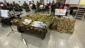 Наземный дрон "Тоша" на выставке военной техники в парке "Патриот"