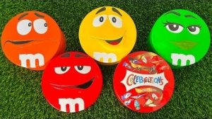 Расслабляющая распаковка ASMR | Открытие банок M&M's и Celebrations | Звуки для сна