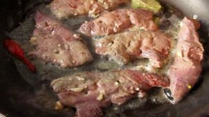 Жареная телячья печень