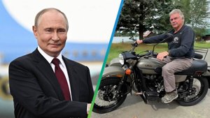 Владимир Путин подарил жителю Аляски новый мотоцикл «Урал»