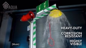 Комбинированный аварийный душ с электрическим подогревом