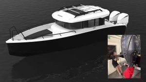 XO EXPLR 10S обзор кабинного катера с алюминиевым корпусом и подвесными моторами