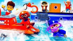 Щенячий Патруль спасает корабль от шторма! Сильные волны и невероятное спасение!