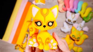 6 этап — это финальная сборка КИЦУНЭ / Мастер-класс из фетра своими руками на Кицунэ