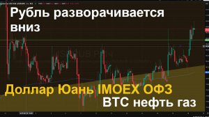 Провал переговоров на Аляске?, рубль продолжает разворот вниз, ОФЗ, BTC, нефть, газ
