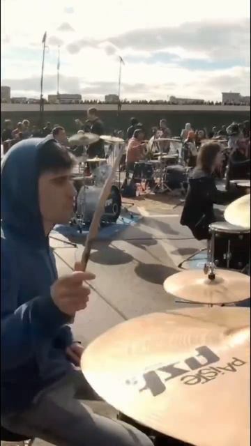 28,04.18, 220+ musicians! Right before the show of the band in Olympiyskiy Stadium! #rock смотреть онлайн