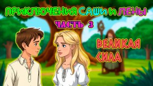 Мультфильм "Приключения Саши и Лены". Часть 3. "Великая Сила!"
