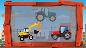 Динозаврик Дэнни - Трактор, Экскаватор (серия 19) - Развивающие мультики для самых маленьких