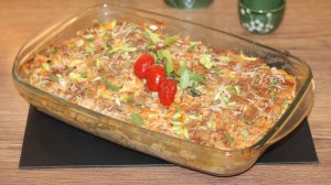 Картофельная запеканка с кабачками и мясным фаршем