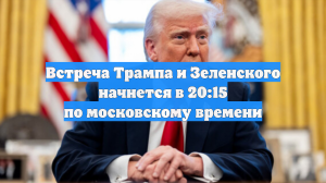 Встреча Трампа и Зеленского начнется в 20:15 по московскому времени