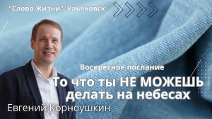 Евгений Корноушкин / То что ты не можешь делать на небесах