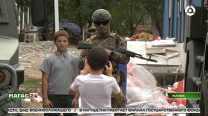 Сотрудники Росгвардии организовали показ спецтехники и показательные выступления для детей
