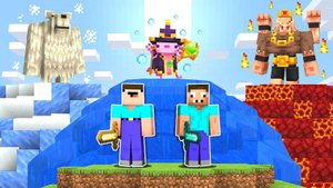 НУБ И ПРО НАШЛИ НОВЫХ БОССОВ В МАЙНКРАФТ ! НУБИК И ТРОЛЛИНГ ЛОВУШКА MINECRAFT   DakPlay