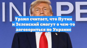 Трамп считает, что Путин и Зеленский смогут о чем-то договориться по Украине