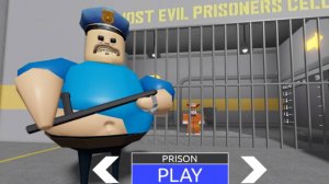 Мы с другом сбежали от полицейского Барри в ROBLOX